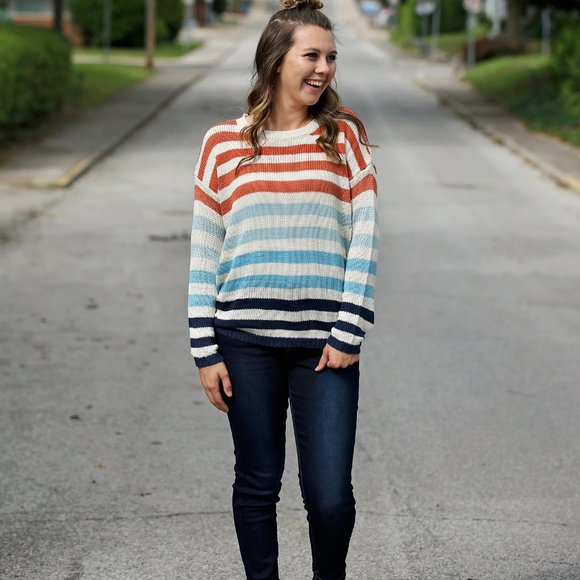 Multi striped knit sweater - Picture 3 of 5
